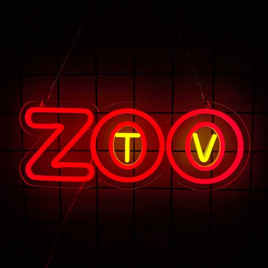 Zoo Party Games - Zoo Tv Neon Sign, Led Letter