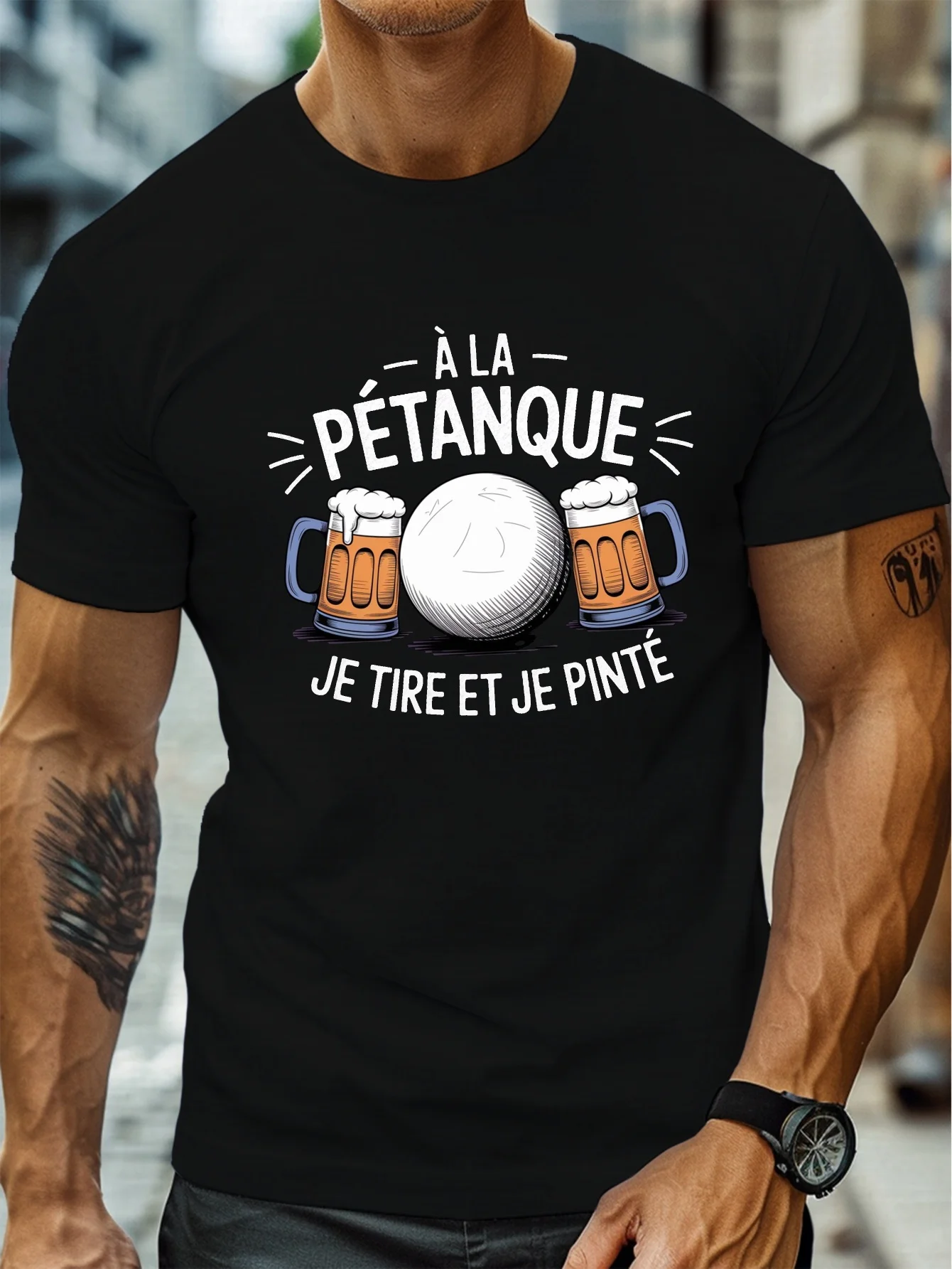 Party Games Quotes - Fashion Men's Pétanque Beer Funny Graphic