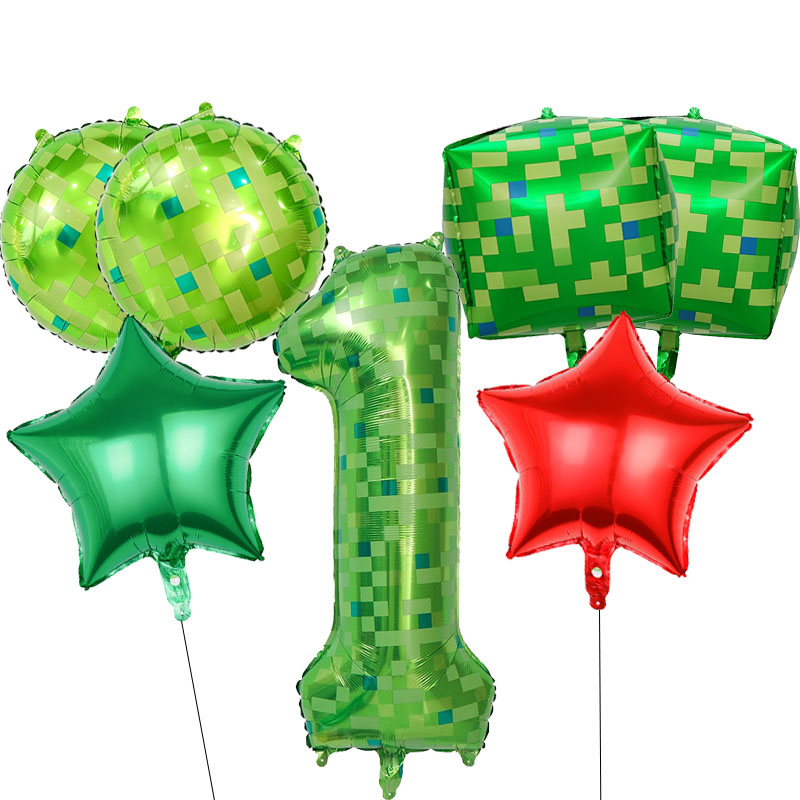 7pcs Pixel Theme Balloon Set G - đánh giá và giá Party Games Gamecube