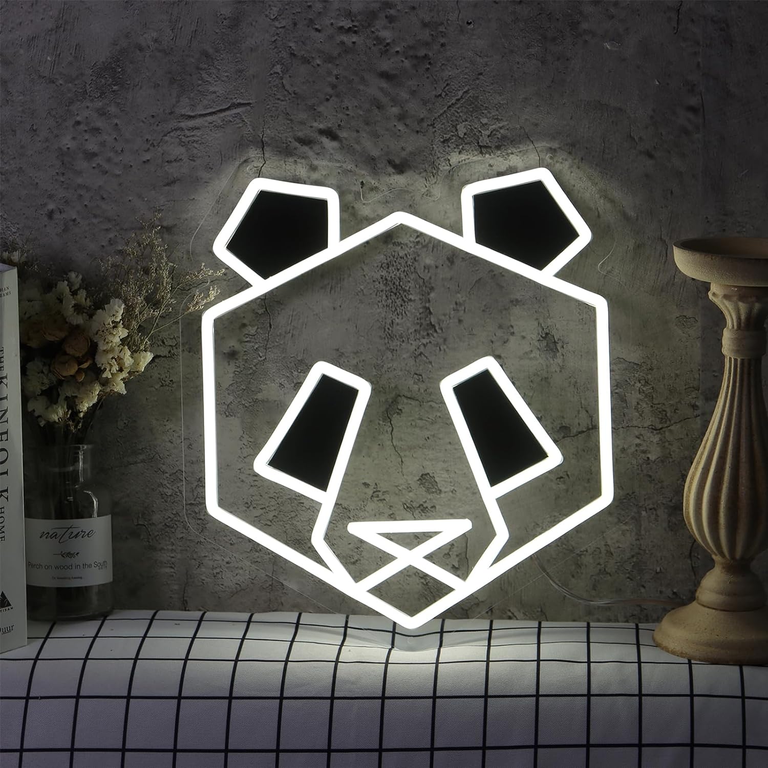 Panda Neon Sign USB Dimmable L - đánh giá và giá Zoo Party Games