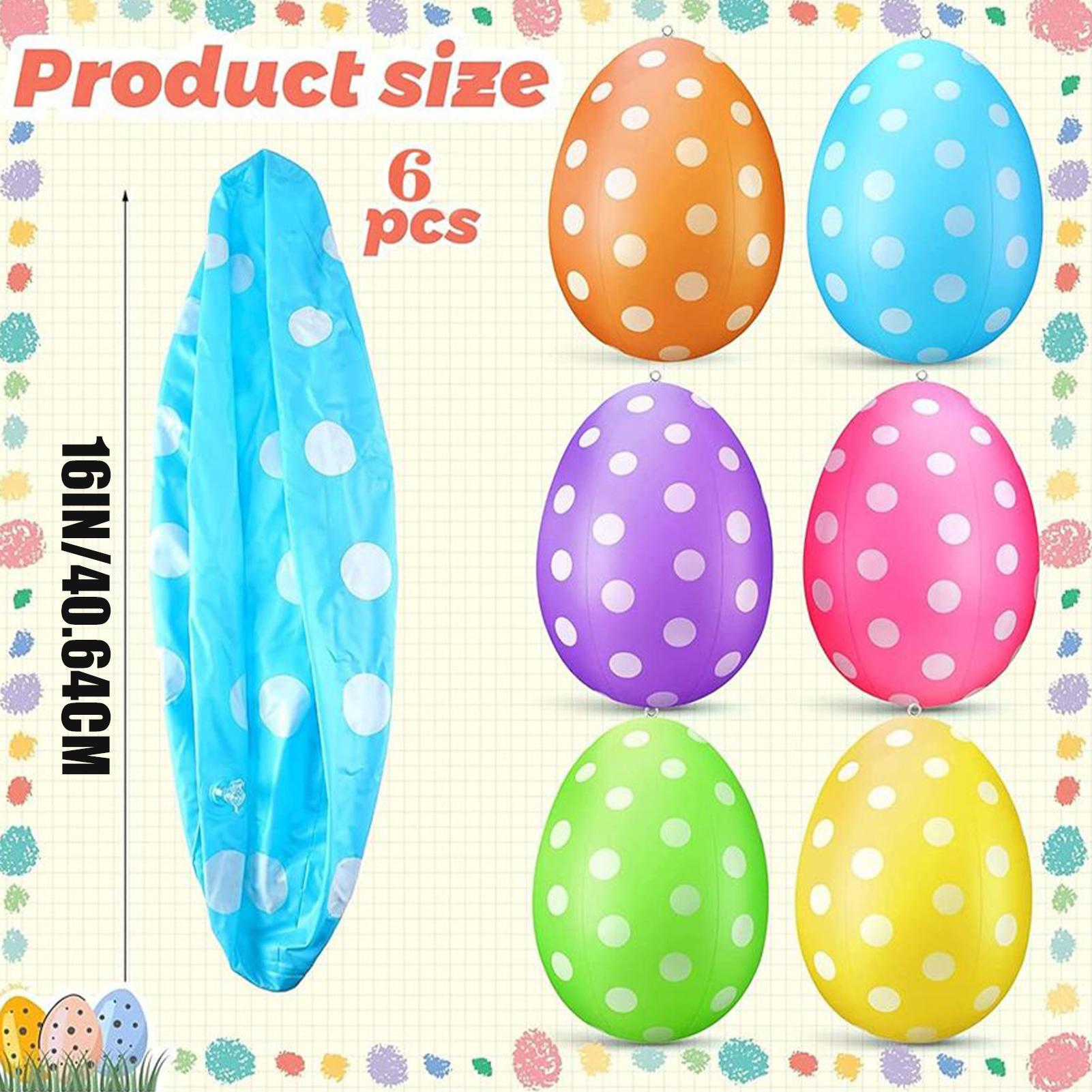 Inflatable Easter Eggs 6Pcs/se - đánh giá và giá Party Games Easter Egg