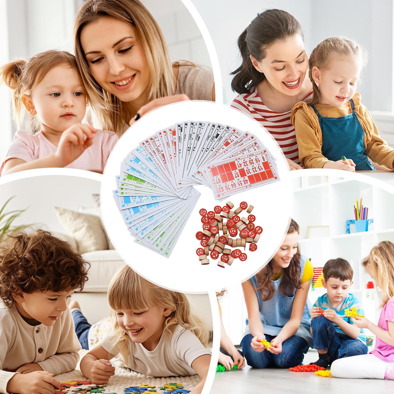 Bingo Game Wooden Funny Educat - đánh giá và giá Play Friends Party Games