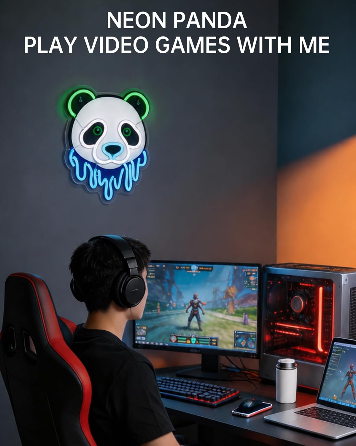 Panda LED Neon Sign USB Neon L - đánh giá và giá Zoo Party Games
