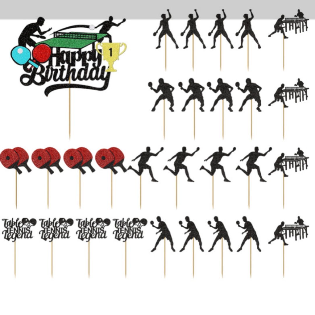 Ping Pong Cake Topper Happy Bi - đánh giá và giá Party Games Jenga