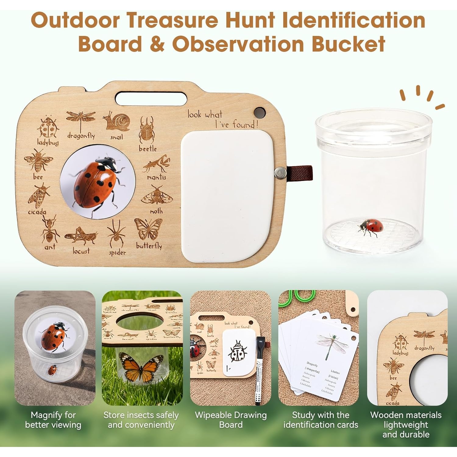 Bug Catcher Kit for Kids with  - đánh giá và giá Scavenger Hunt Card