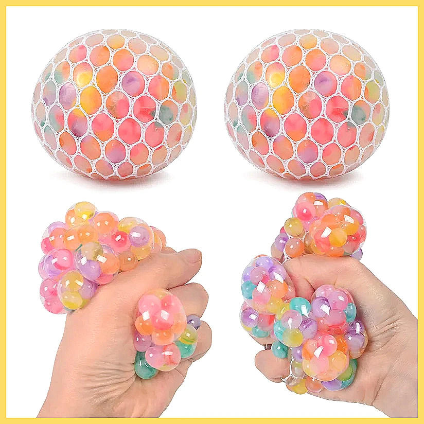 Rainbow Bead Squishy Fidget Ba - đánh giá và giá Party Games Adults Funny