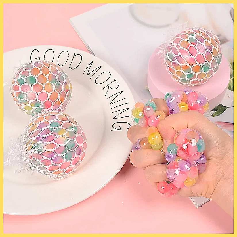 Rainbow Bead Squishy Fidget Ba - đánh giá và giá Party Games Adults Funny