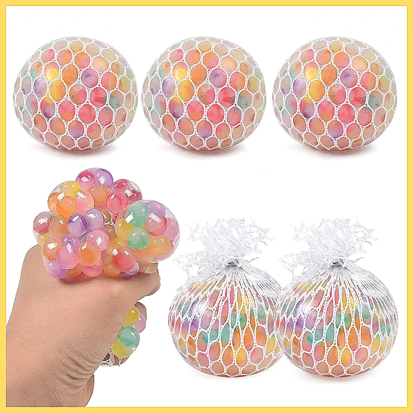 Rainbow Bead Squishy Fidget Ba - đánh giá và giá Party Games Adults Funny