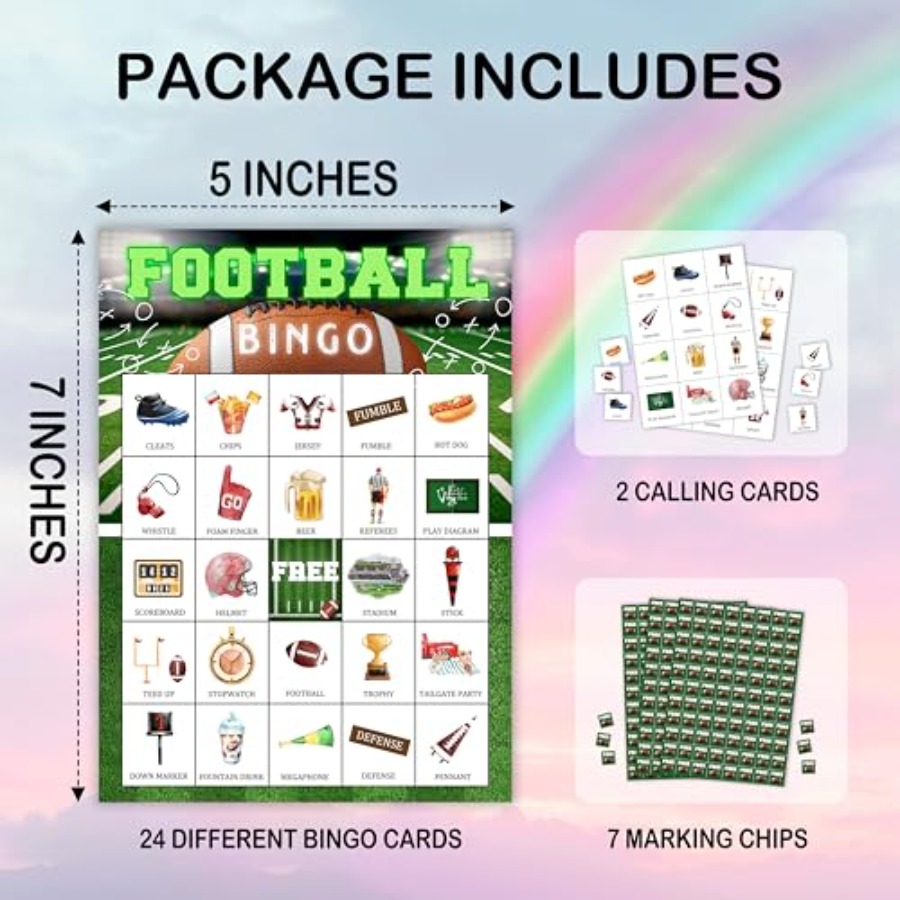 Football Party Bingo Game Card - đánh giá và giá Party Games For Adults Large Group