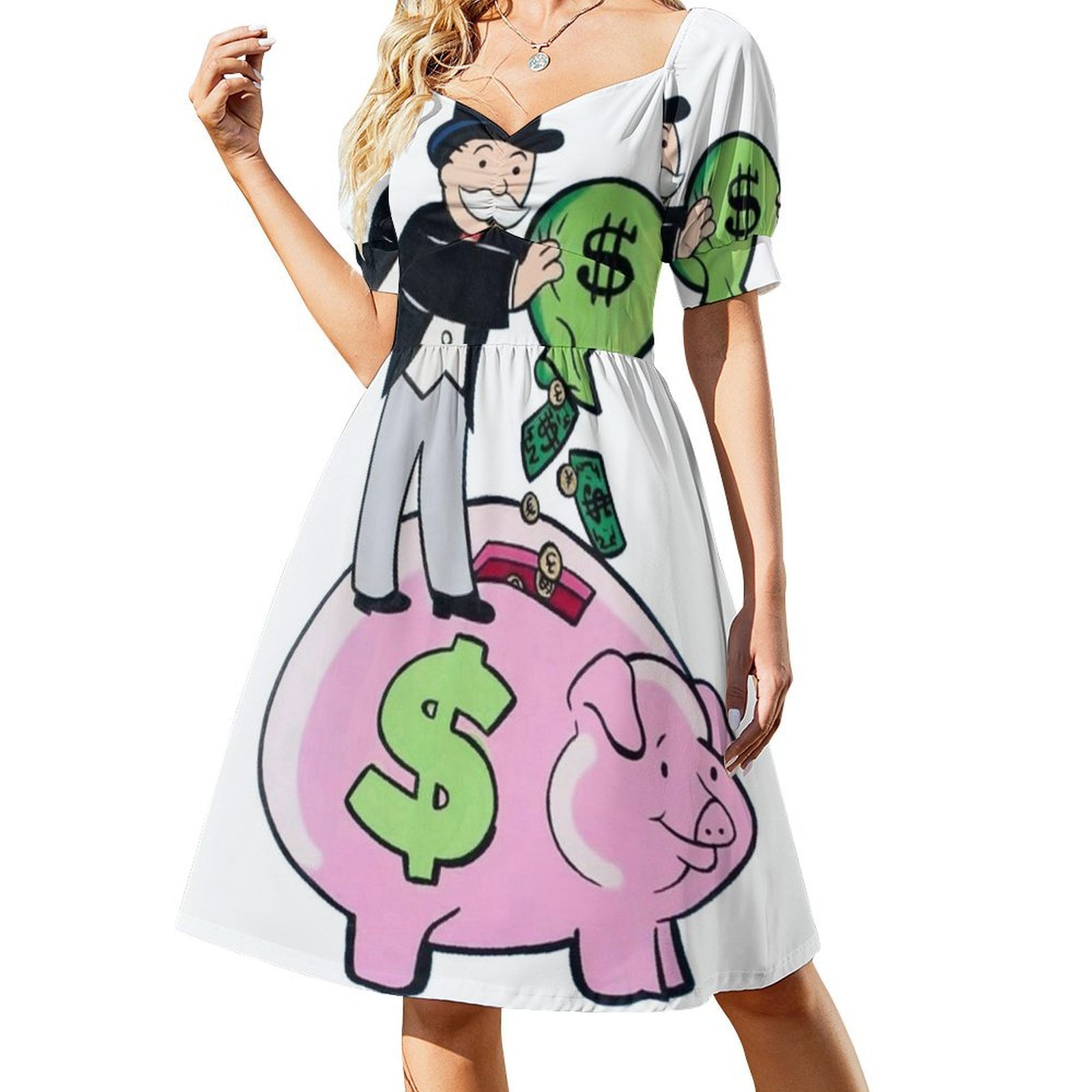 Piggy Bank Sexy Vacation Dress - đánh giá và giá Party Games Quotes