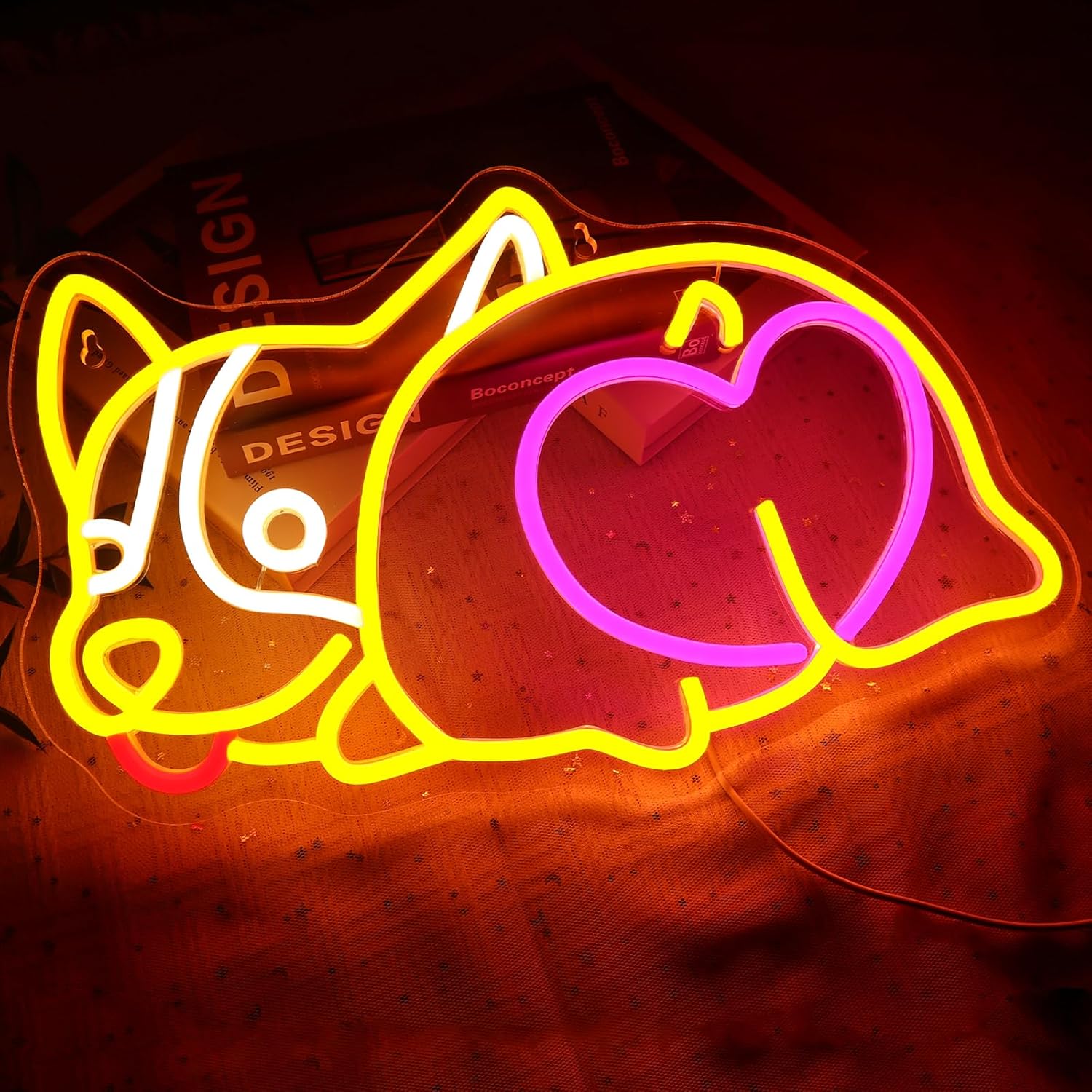 Corgie Dog Neon Sign USB Power - đánh giá và giá Zoo Party Games